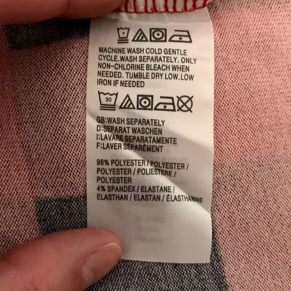 d&co. Buffalo Checked Shirt 2X Red & BLUE Button Down Pockets Denim + Company - Picture 6 of 8